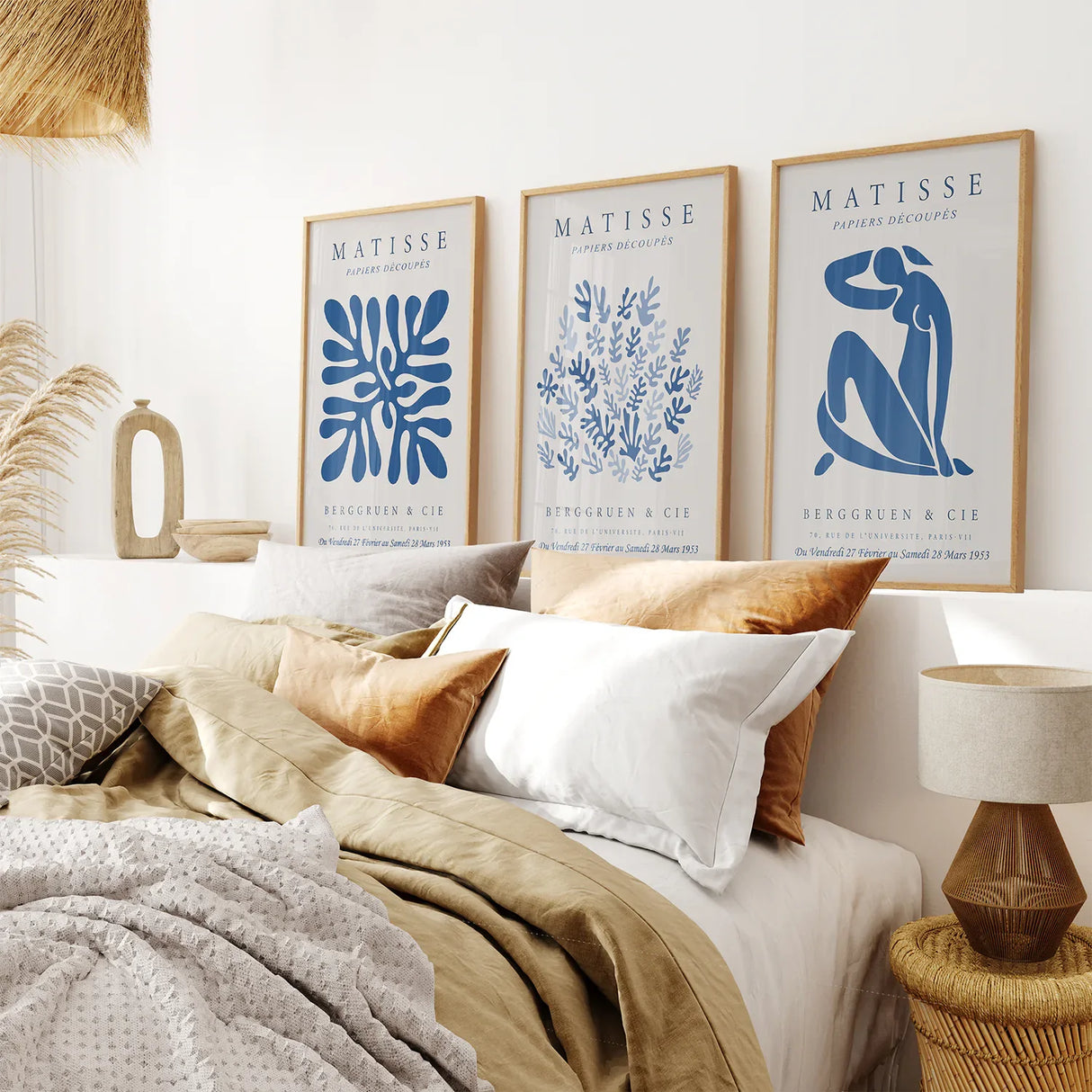 Henri Matisse Museum Blue Wall Art Print Set