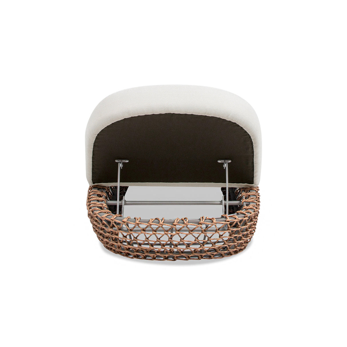 Willow Wicker & Sunbrella Upholstered Patio Lounger