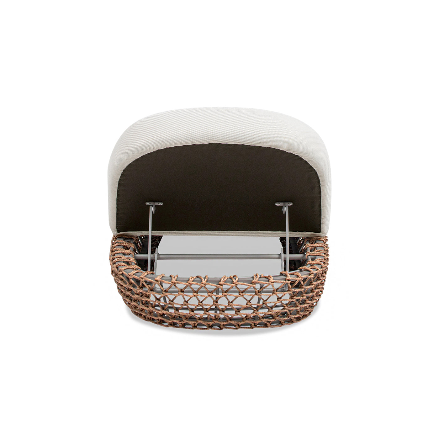 Willow Wicker & Sunbrella Upholstered Patio Lounger