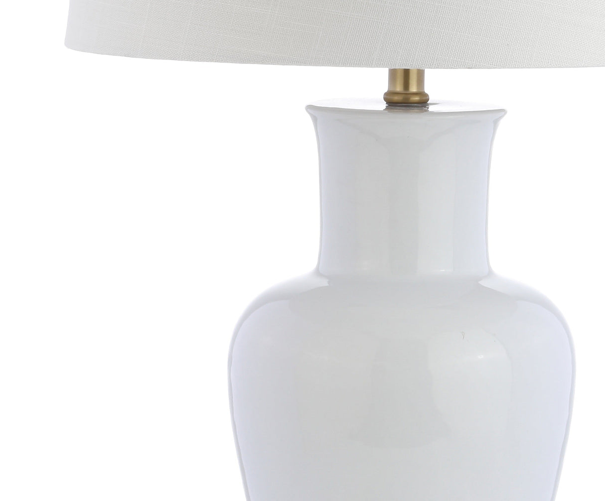 Ceramic LED Table Lamp - White/Gold
