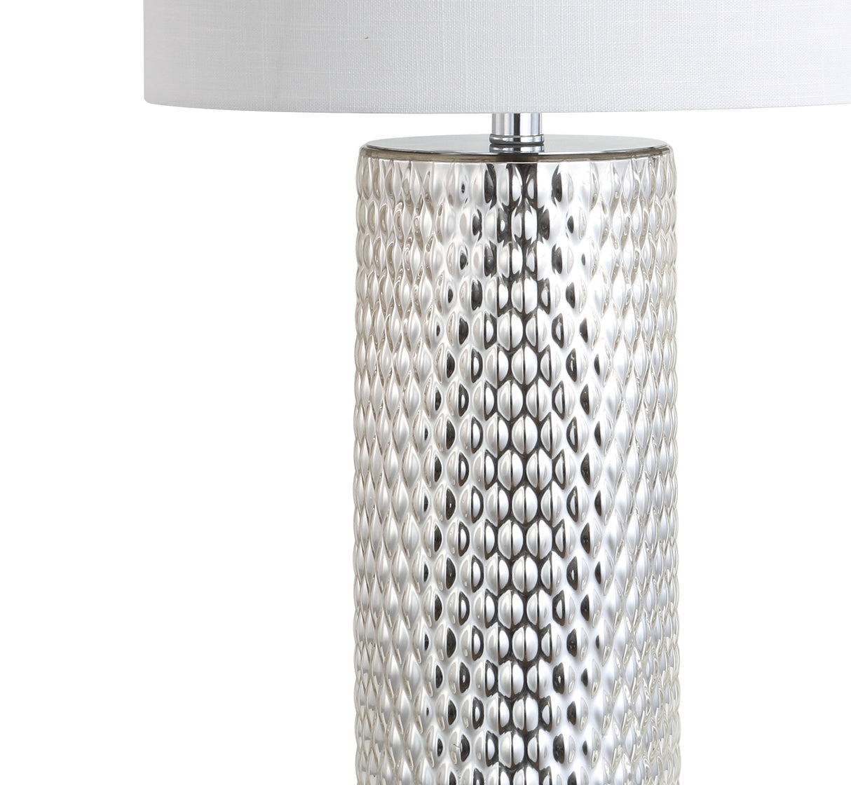 Glass LED Table Lamp - Silver