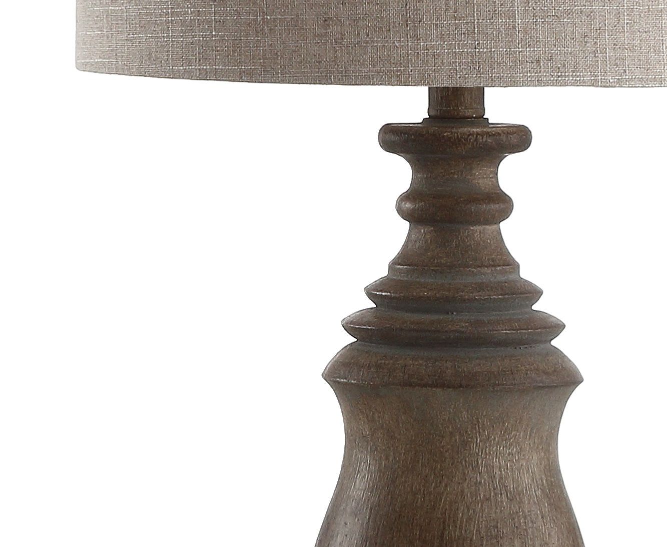 Resin LED Table Lamp - Brown