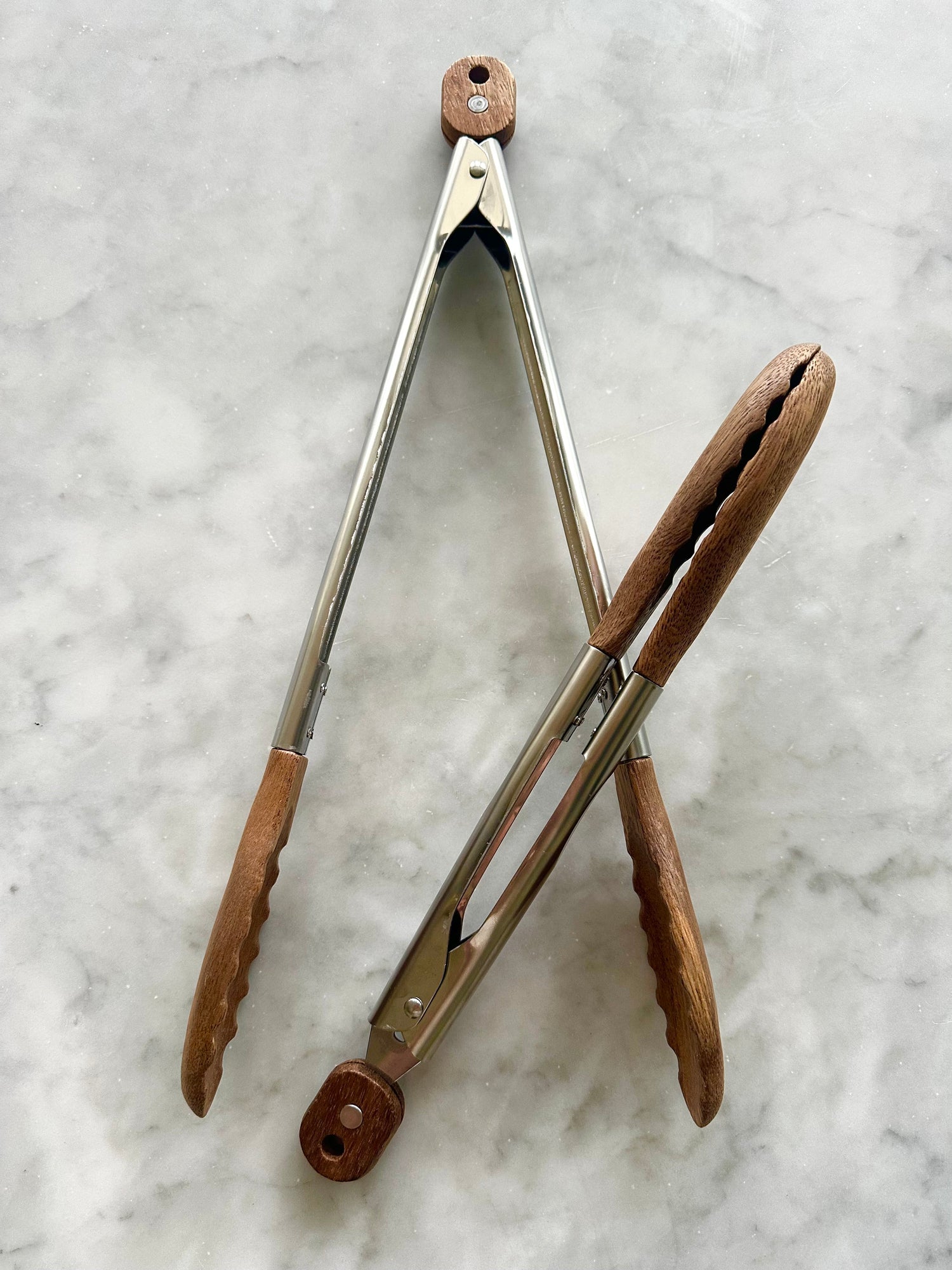 Acacia Wood Tongs, Set of 2