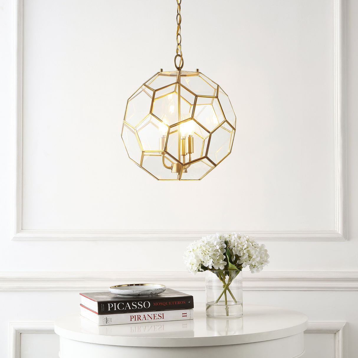 3-Light-Modern-Bohemian-Iron/Glass-LED-Pendant-Ceiling-Light