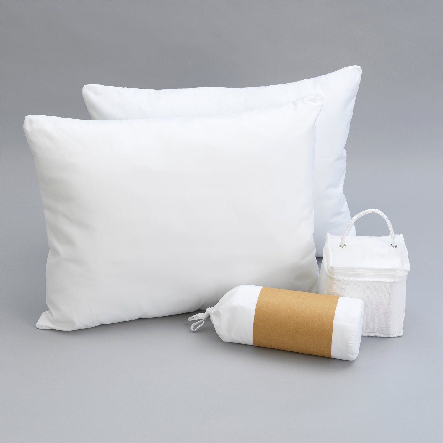 Essentials bedding bundle: pillows, sheet set, mattress protectors