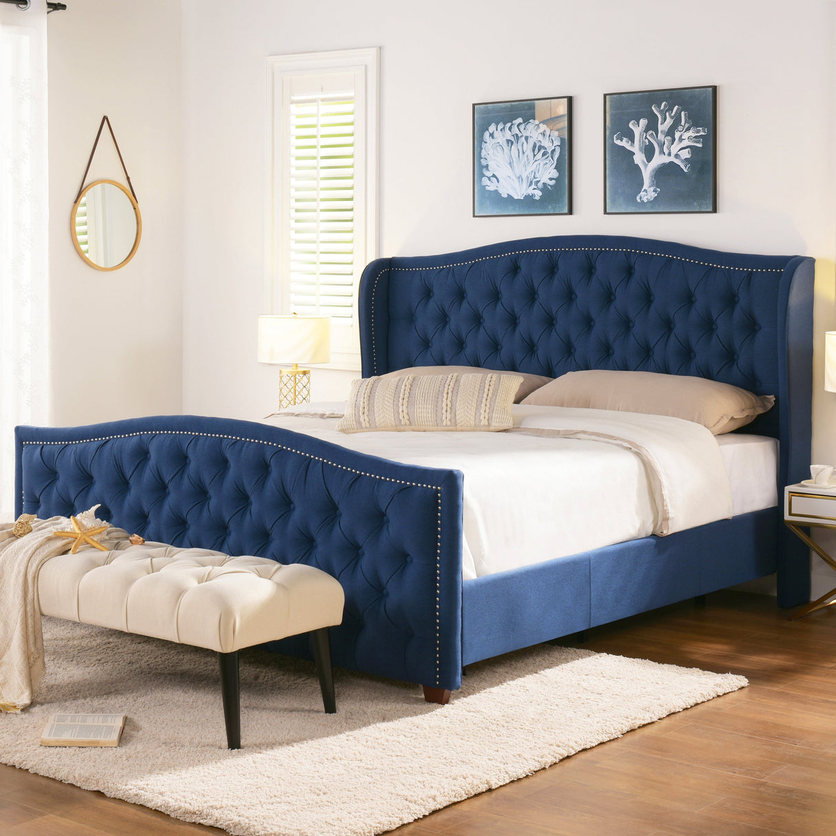 The-Arkenfell™-Nailhead-Wingback-Bed--King-Beds-&-Bed-Frames