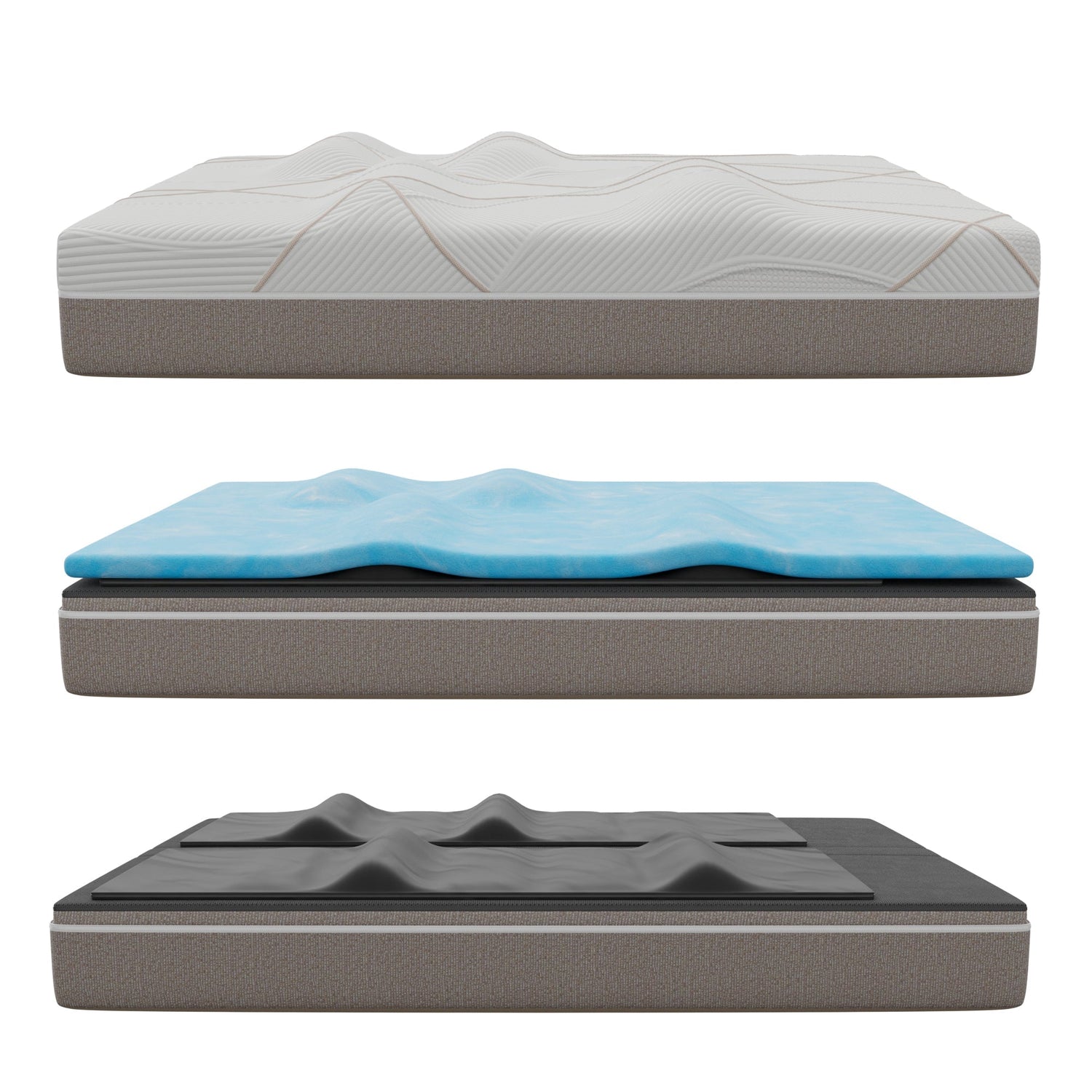 Ghostbed massage mattress hybrid profile