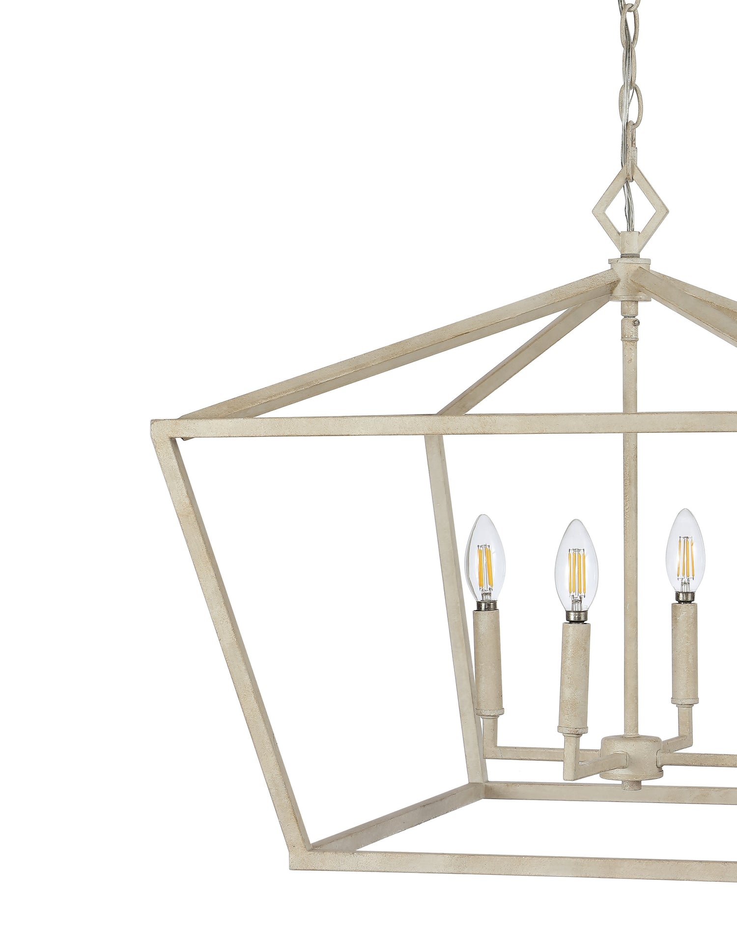 4-Light Adjustable Iron Rustic Glam LED Pendant