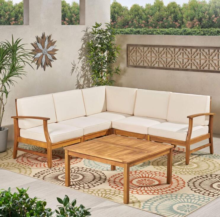 The-Sølstrand™-Acacia-&-Rattan-Slat-Back-Sofa-Outdoor-Furniture-Sets