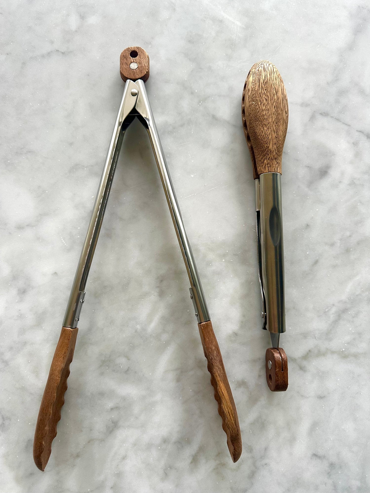 Acacia Wood Tongs, Set of 2