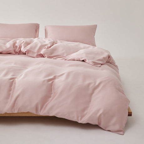 Adeline Pastel Silky Cooling TENCEL™ Bedding Set / Pink