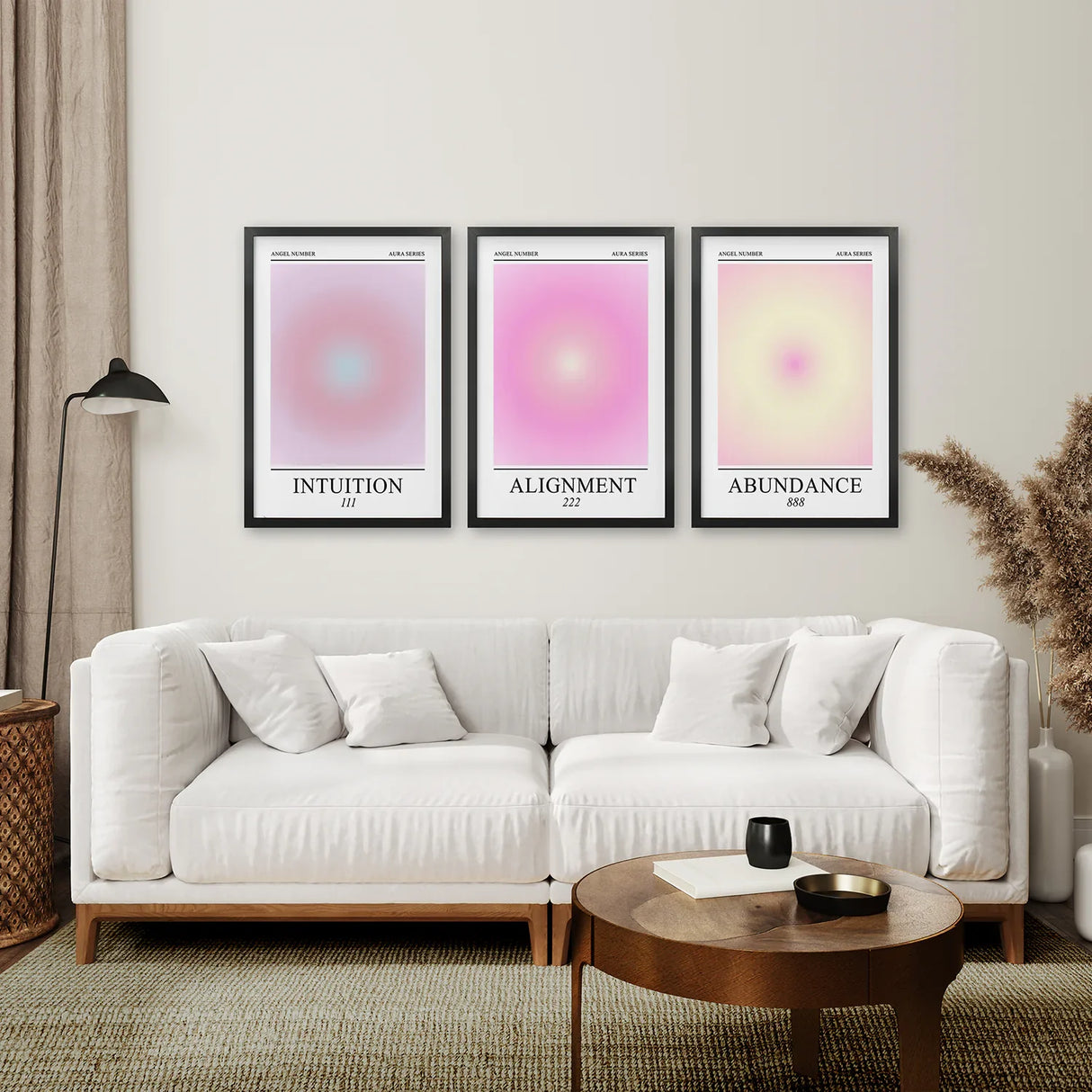 Aura Energy Spiritual Gradient Wall Art Set