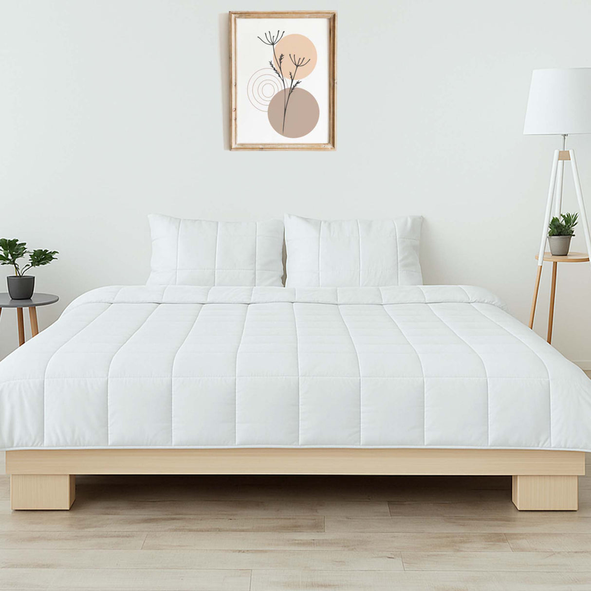 Cooling Comforter Set – Temperature-Regulating Eucalyptus Silk Comforter & Pillow Shams