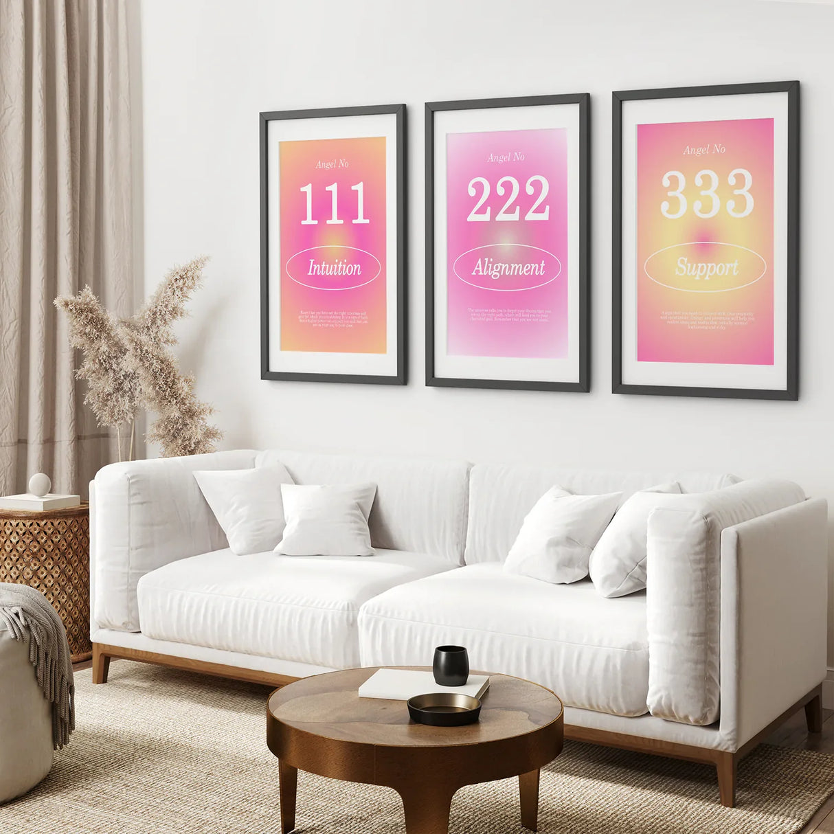 Colourful Gradient Aura Angel Wall Decor