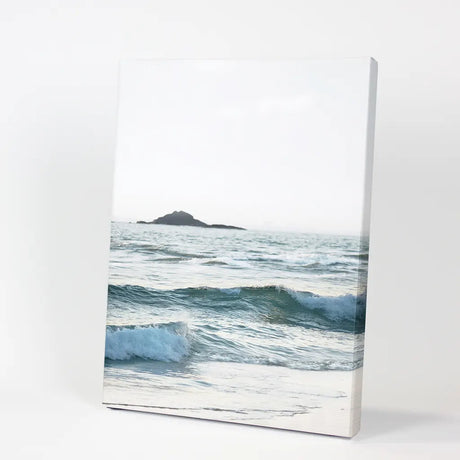 Blue Ocean Waves Poster. Coastal Wall Art