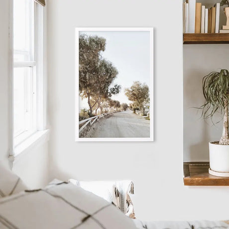 Modern Coastal Neutral Tones Photo. Trees Wall Art