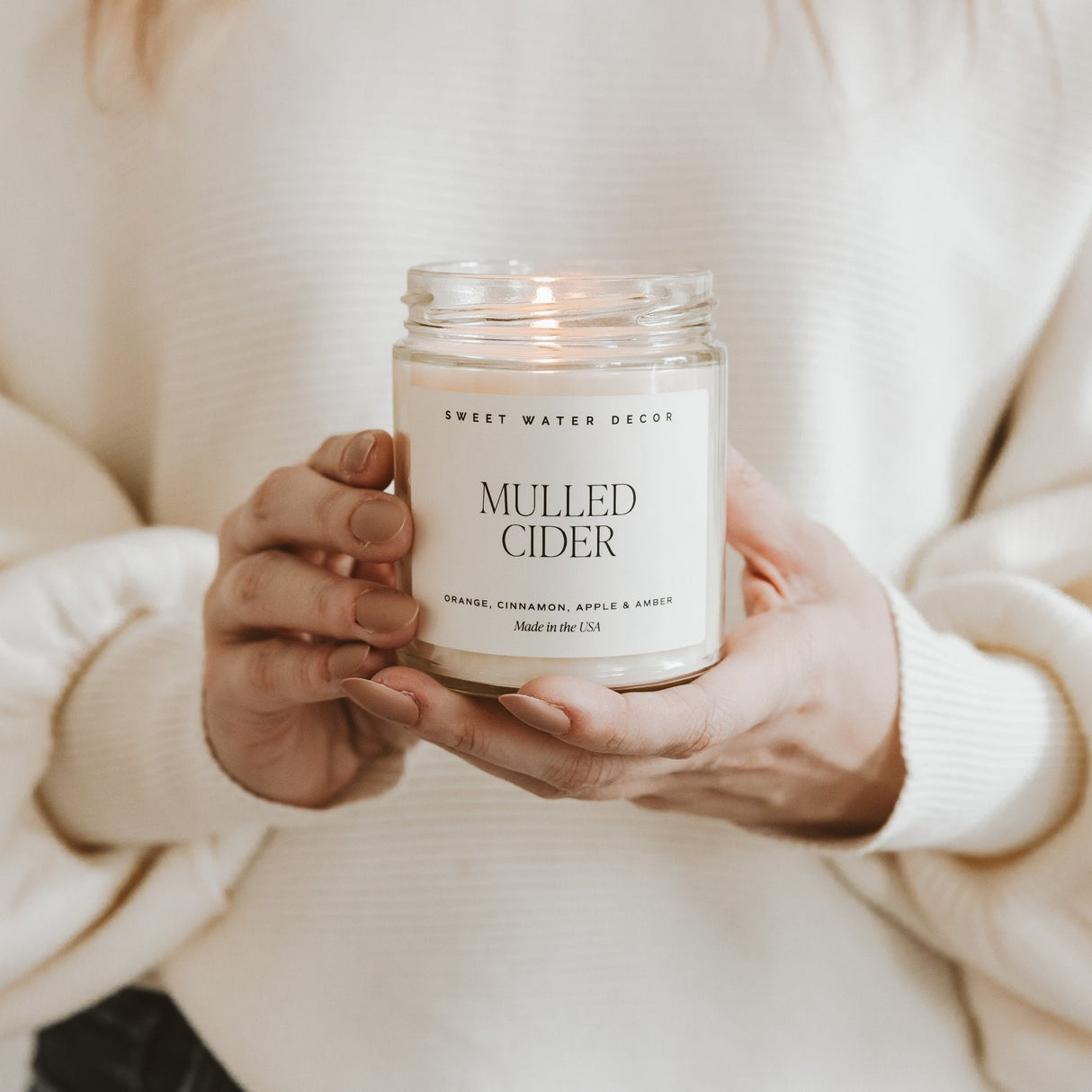 Mulled Cider Soy Candle - Clear Jar - 9 oz