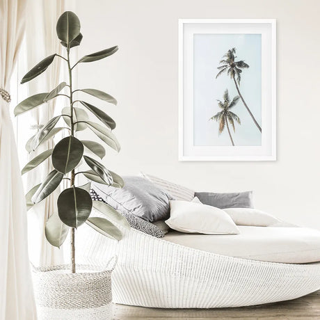 California Tropical Themed Wall Decor. Large Palm Trees