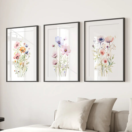 Minimalist Watercolor Botanical Prints Art Decor