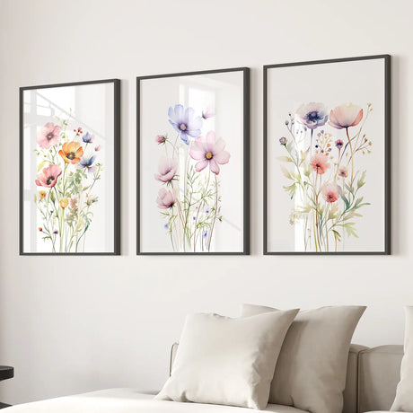 Minimalist Watercolor Botanical Prints Art Decor