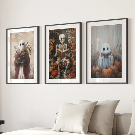 Halloween Skeleton Wall Art Decorations Posters