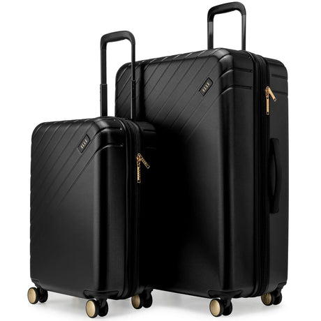 Louvre 2 Piece Expandable Polycarbonate Luggage Set