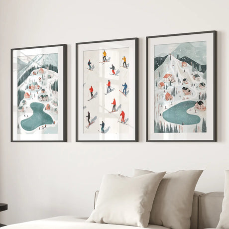 Festive Holiday Home Decor Christmas Village Set