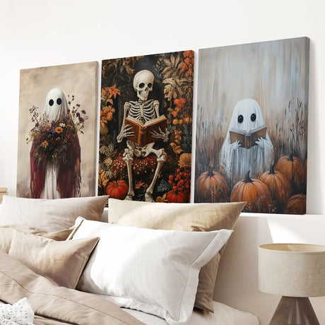 Halloween Skeleton Wall Art Decorations Posters