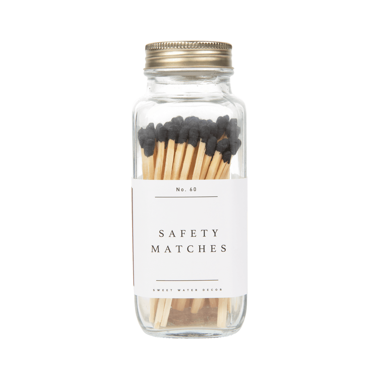 Black Tip Safety Matches - 60 Count, 3.75"