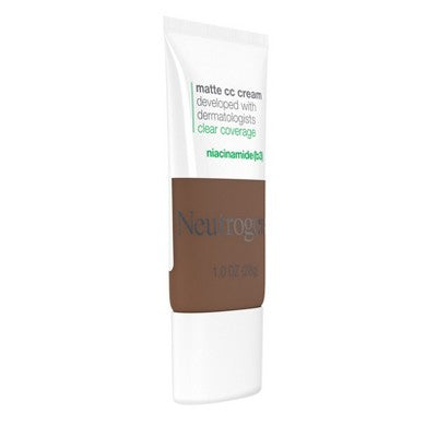 Neutrogena Clear Coverage Flawless Matte Color Correcting Cream, Full-Coverage 9.5 Truffle - New