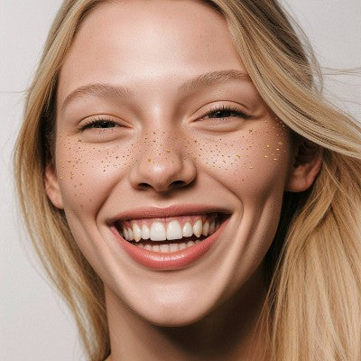 Fazit Gold Glitter Freckle Makeup Patches - New