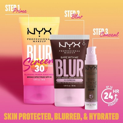 NYX Professional Makeup Blur Screen Primer SPF 30 1.01 fl oz - New