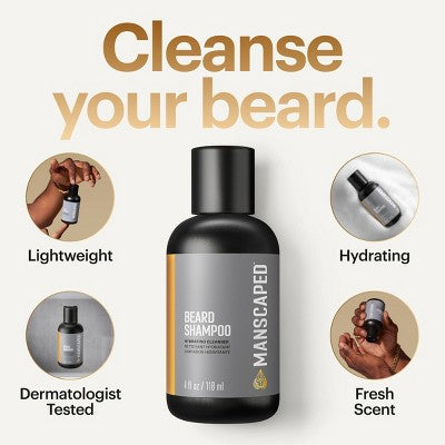 Manscaped Beard Shampoo 4 fl oz - New
