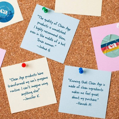 Clean Age Fresh AHA Deodorant + Body Spray for Teens 4 fl oz - New