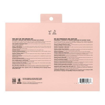 e.l.f. Ten Out of Ten Makeup Brush Set 10ct - New