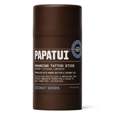Papatui Enhancing Body Tattoo Stick Coconut Woods 2.6oz - Imperfect Container
