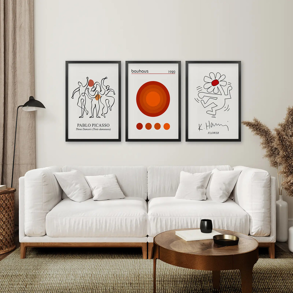 Abstract Picasso Wall Art Set of 3 Poster