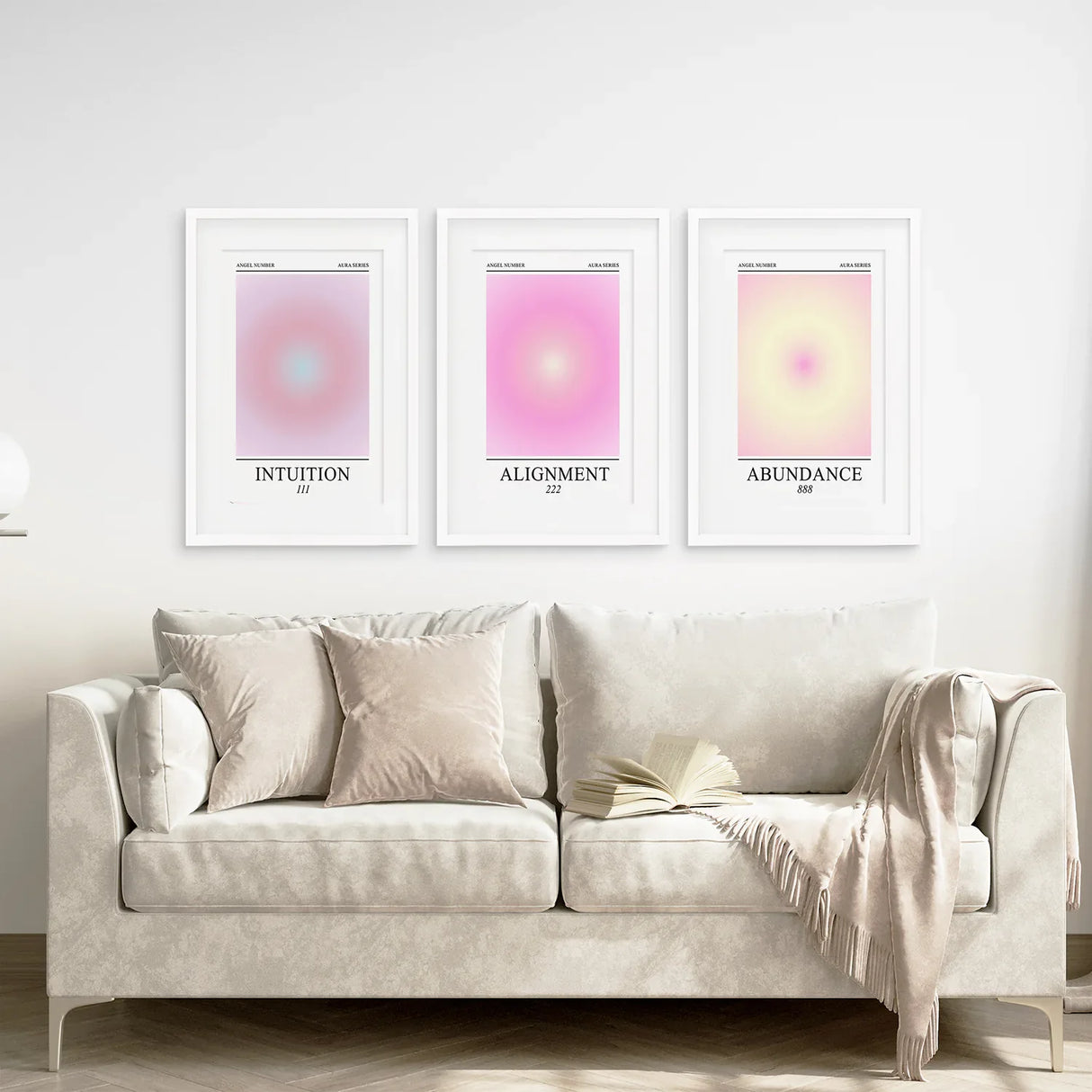 Aura Energy Spiritual Gradient Wall Art Set