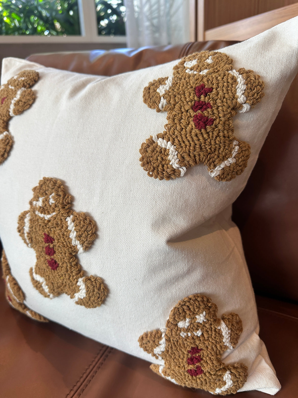 Mini Gingerbread Pillow Cover