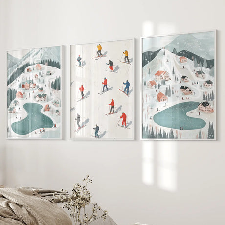 Festive Holiday Home Decor Christmas Village Set