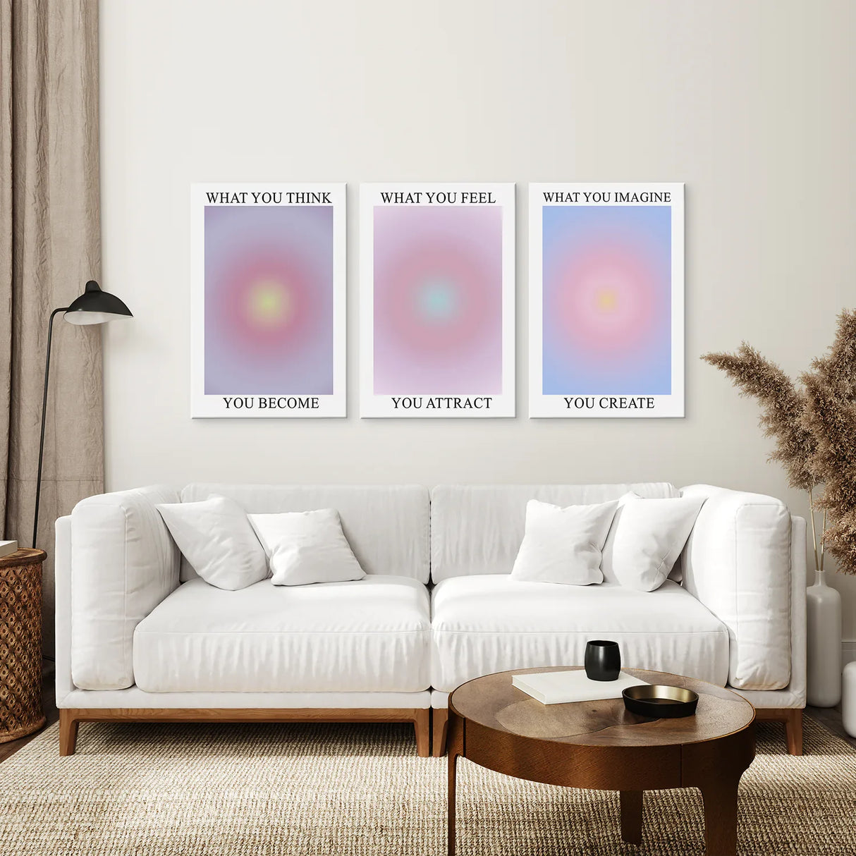 Trendy Spiritual Aura Energy Set of 3 Prints