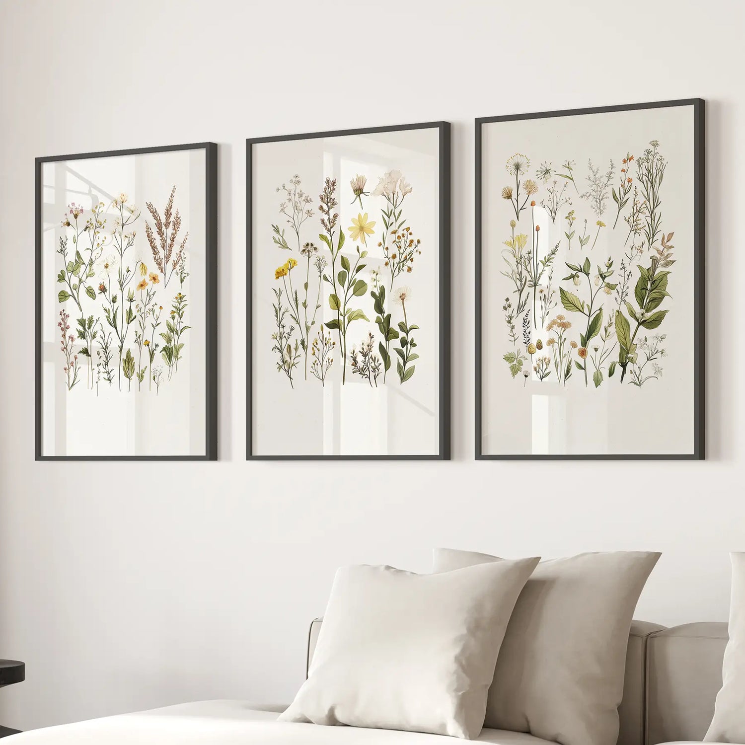 Minimalist Wild Plants. Botanical Poster Art Decor