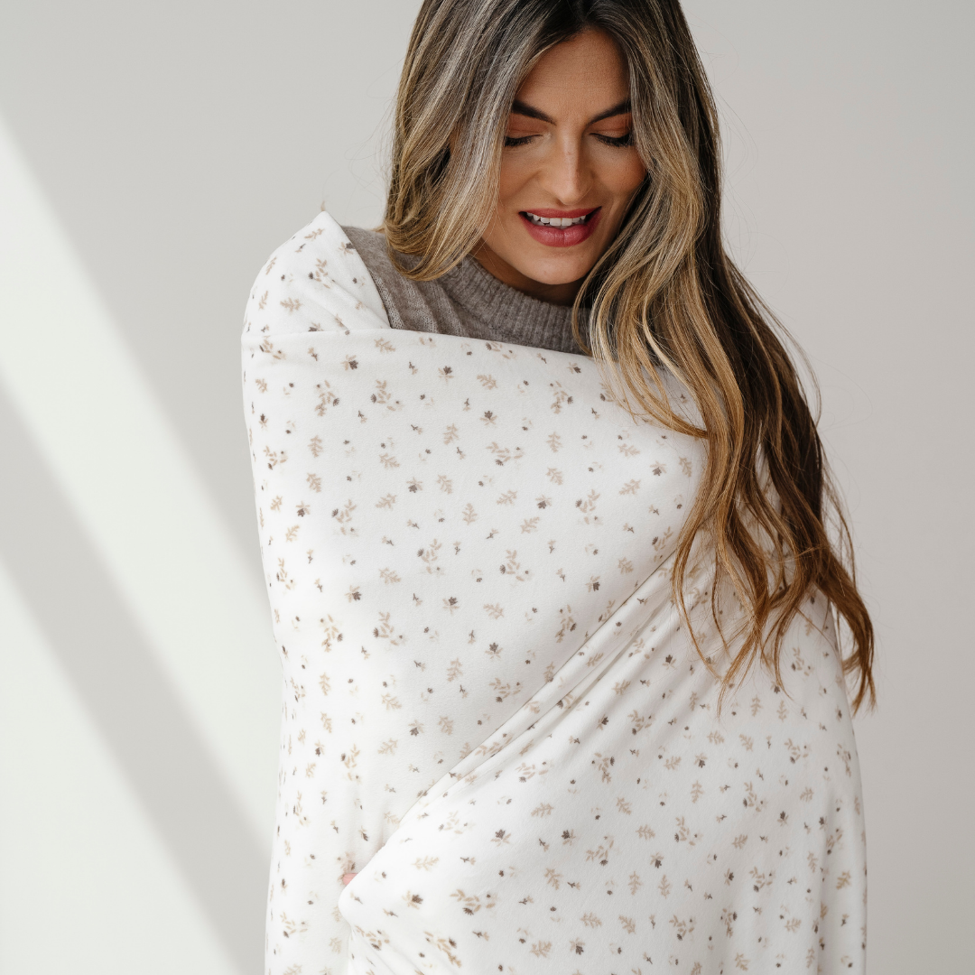 Minky Stretch Throw Blankets