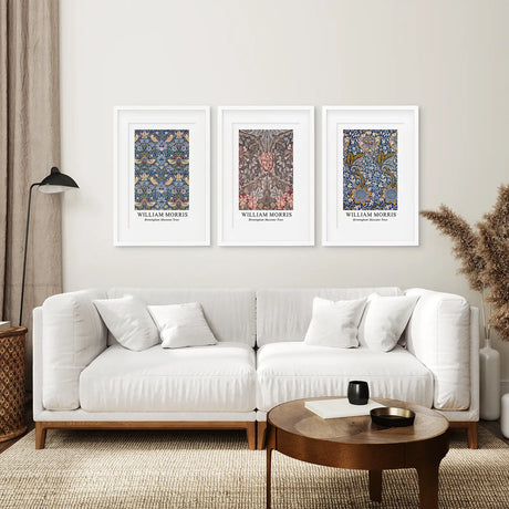 Modern Art Nouveau William Morris Set of 3 Prints