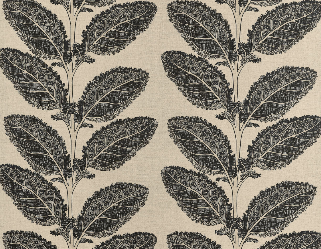 Lacinato Pillow Cover in Basalt Black