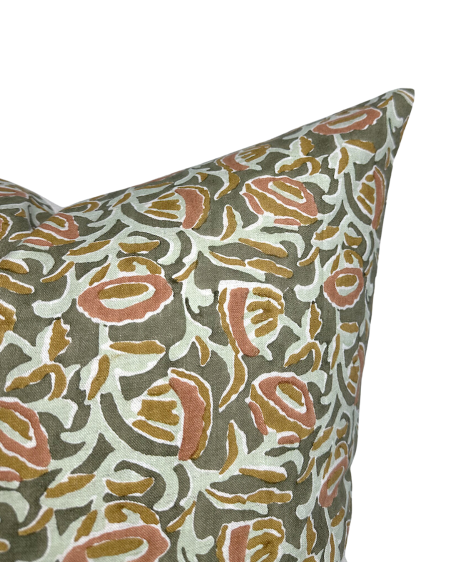 Marbella Pillow Cover in Green, Walter G Textiles