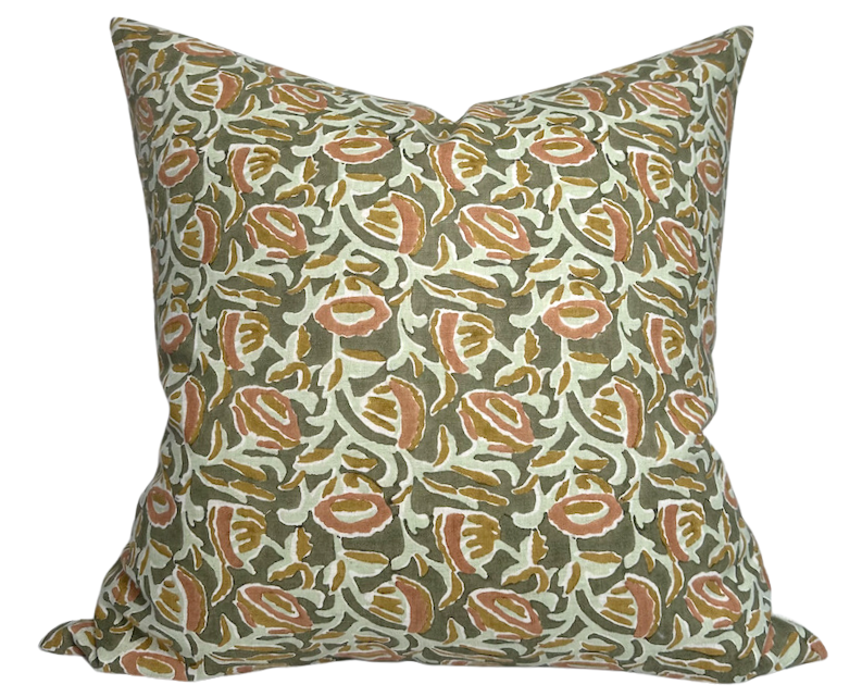 Marbella Pillow Cover in Green, Walter G Textiles