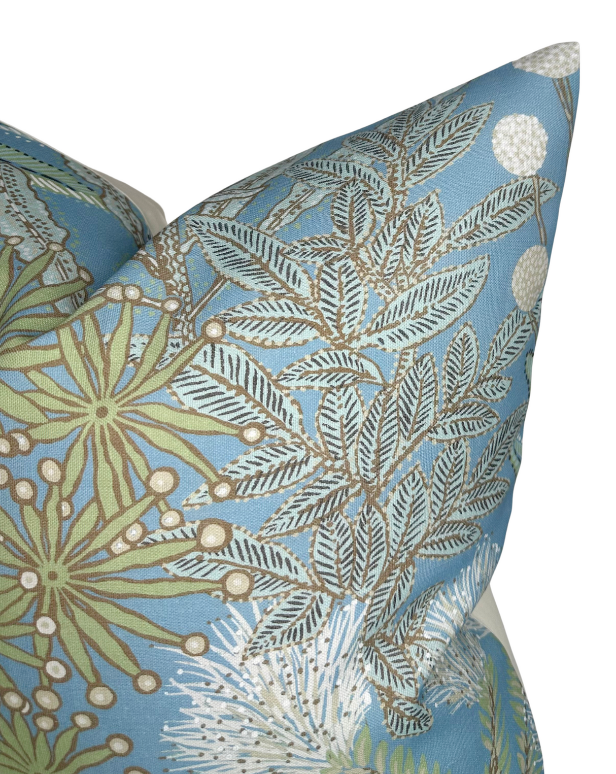 Protea Performance Pillow Cover in Spa Blue