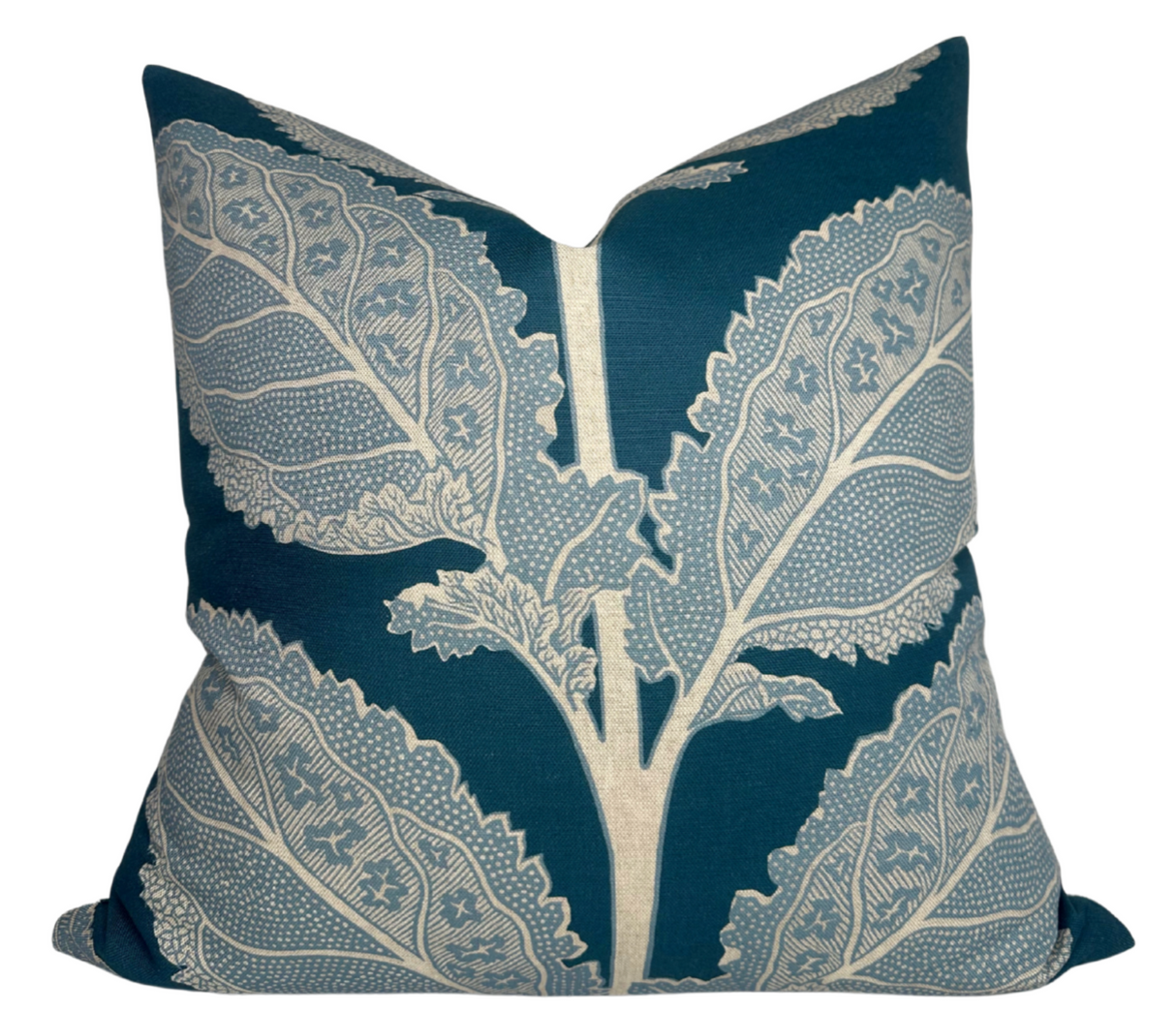 Lacinato Pillow Cover in Mineral Blue