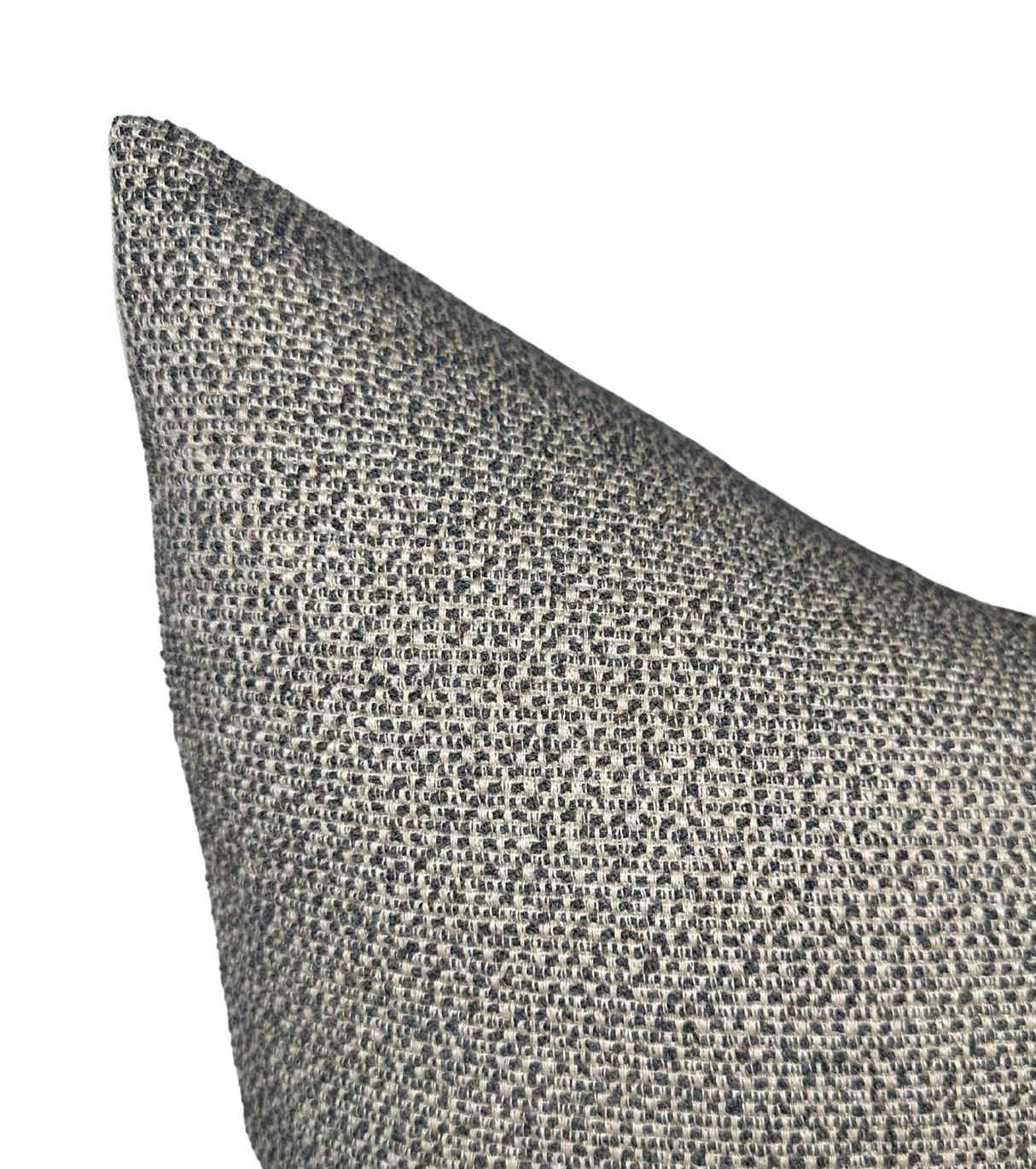 Nubby Woven Pillow Cover in Charcoal